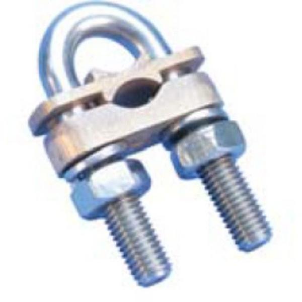 Earth Rod 'U' Clamp 16-120mm2 Rod 12.7 - 15.9mm, Ideal Electrical Catalogue Power Distribution Earthing Lightning Earthing Pipe Clamp - Construction Supplies Australia