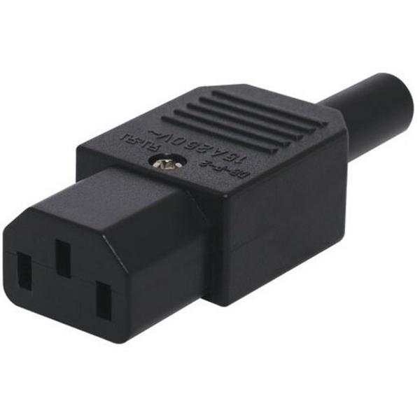 C13 Female Line Mains Plug 10A IEC, Ideal Electrical Catalogue Wiring Accessories Connector Cable Connector - Construction Supplies Australia