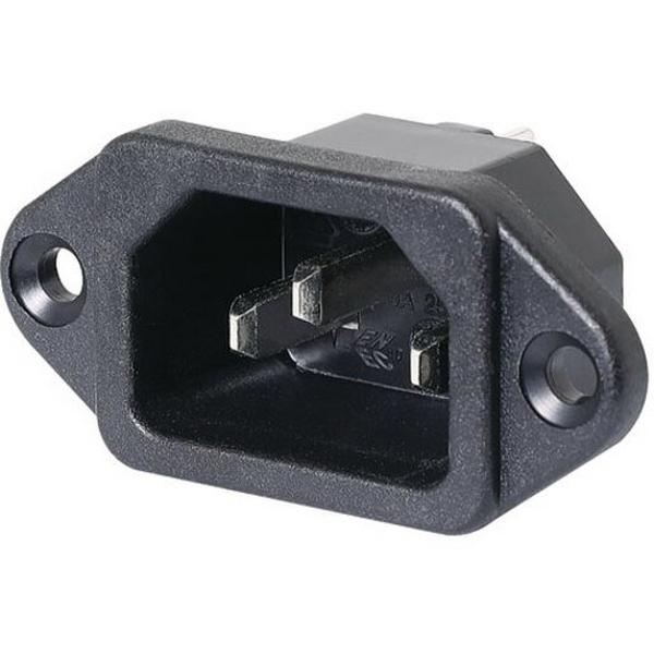 C14 IEC Chassis Male 240VAC 10A, Ideal Electrical Catalogue Wiring Accessories Connector Cable Connector - Construction Supplies Australia