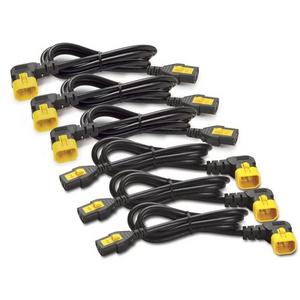 POWER CORD KIT (6 EA), LOCKING, C13 TO C14 (90 DEGREE), 0.6M
