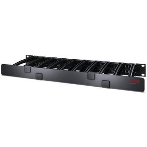 1U HORIZONTAL CABLE MANAGER, 6" DEEP, SINGLE-SIDED