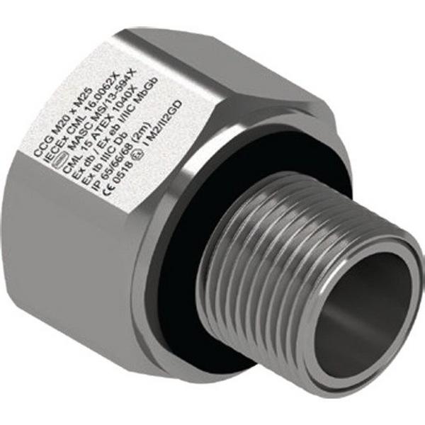 Adaptor Female-Male M20 - M25, Ideal Electrical Catalogue Cable Management Conduit Rigid Threaded Reducer - Construction Supplies Australia