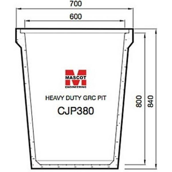 Grc Cable Pit 600Sq C/O 700X700X840mm Deep Overall, Ideal Electrical Catalogue Power Distribution Earth Inspection Pits Earth Inspection Pit - Construction Supplies Australia