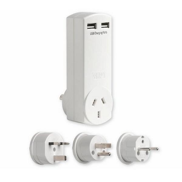 USB World Travel Pack, Ideal Electrical Catalogue Switches Plugs Sockets Plugs Sockets Domestic Plug Adapter - Construction Supplies Australia