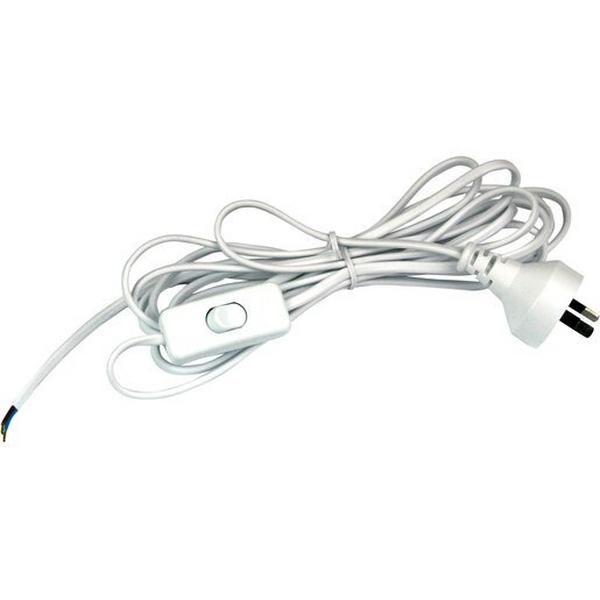 Switched Lead Double Insulated 2.8M Flex White /W Switch, Ideal Electrical Catalogue Electrical Appliances Power Leads Power Cord - Construction Supplies Australia