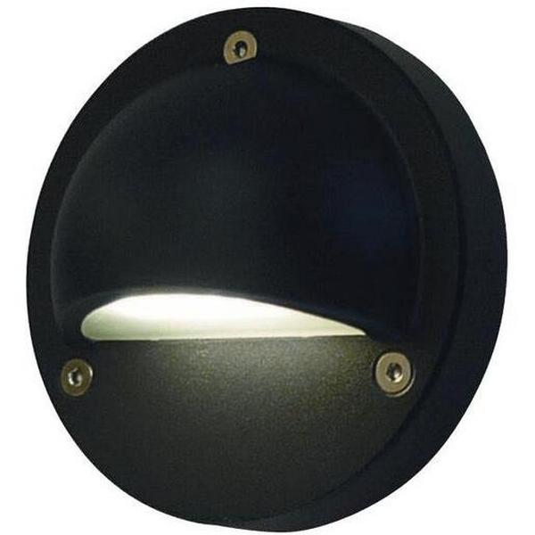 Steplight LED 2.3W 12VDC 3000K 144Lm Round Eyelid Black Ext Ste, Ideal Electrical Catalogue Light Fittings Floor Lamp Floor Luminaire - Construction Supplies Australia