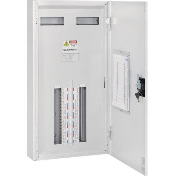 Invicta 36P Chassis 160A Iso Std White, Ideal Electrical Catalogue Power Distribution Distribution Boards Small Distribution Board Equipped - Construction Supplies Australia