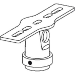 FLOOR MOUNT SUIT SINGLE FLOODLIGHT HOT DIP GALVANISED