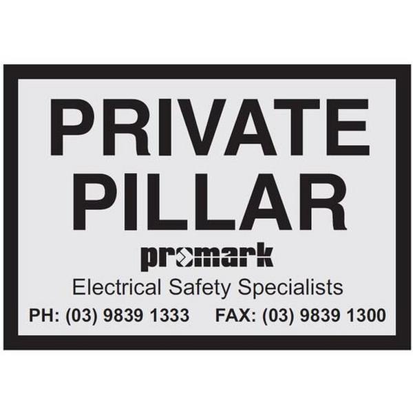 Private Pole Stickers 4/Pack, Ideal Electrical Catalogue Tools Instrumentation Labelling Labelling Material - Construction Supplies Australia