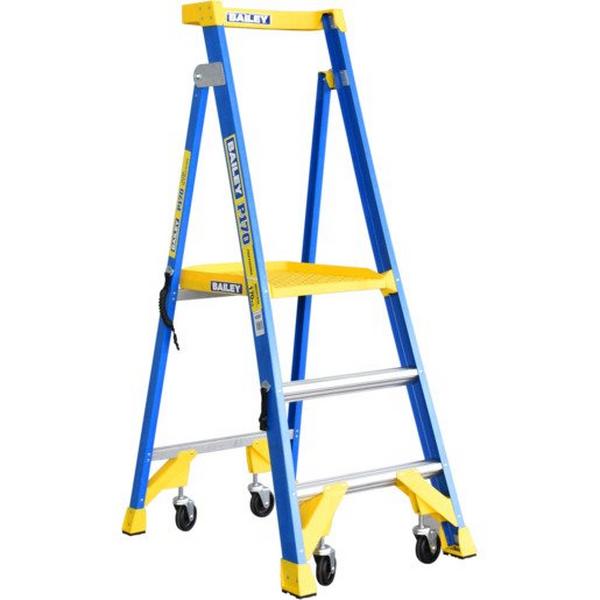 P170-3 Fibreglass Job Station, Ideal Electrical Catalogue Tools Instrumentation Ladder Scaffold Stepladder - Construction Supplies Australia