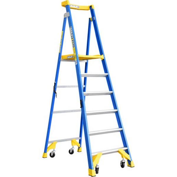 P170-6 Fibreglass Job Station, Ideal Electrical Catalogue Tools Instrumentation Ladder Scaffold Stepladder - Construction Supplies Australia