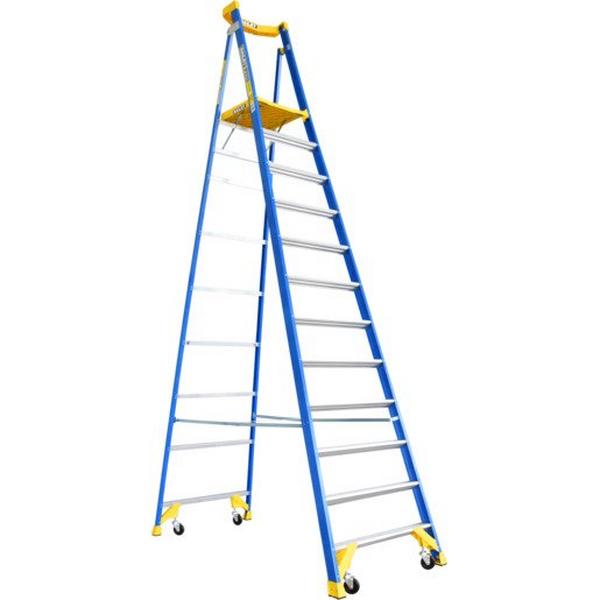 P170-12 Fibreglass Job Station, Ideal Electrical Catalogue Tools Instrumentation Ladder Scaffold Stepladder - Construction Supplies Australia