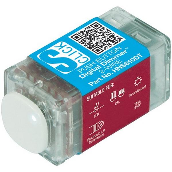 Push Button Digital Dimmer 2-Wire 240 Volt 350 Watt, Ideal Electrical Catalogue Switches Plugs Sockets Mechanisms Dimmer Mechs - Construction Supplies Australia