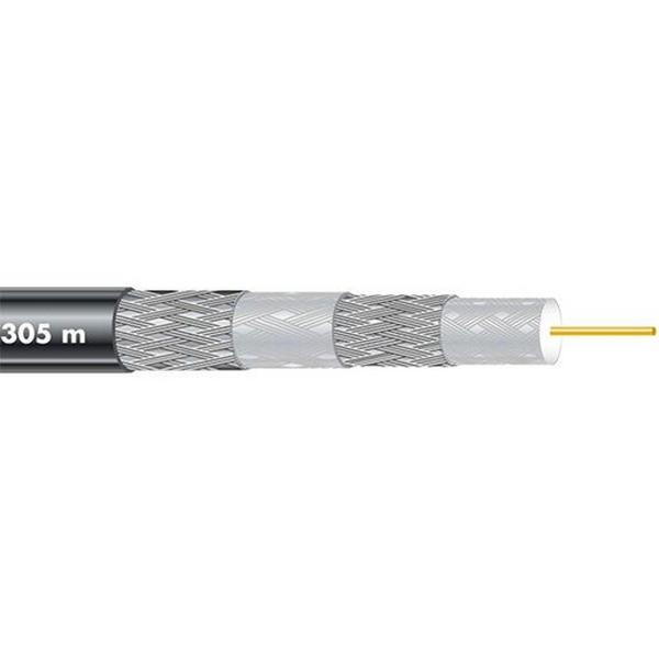 Cable Coaxial RG6U Quad Shield Bk Rol=100M, Ideal Electrical Catalogue Cable Coaxial Cable Coaxial Cable - Construction Supplies Australia