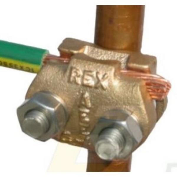Earth Clamp To Suit 15-19mm Diameter Rod To 16-120Sqmm Cable, Ideal Electrical Catalogue Power Distribution Earthing Lightning Earthing Pipe Clamp - Construction Supplies Australia