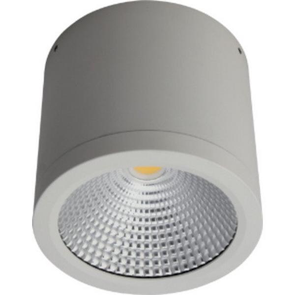 DOWNLIGHT SURFACE MOUNTED LED 25W 3000K 2270LM IP54 DIM 120MM 60O WHITE, Ideal Electrical Catalogue Light Fittings Downlight Downlight Spot Floodlight - Construction Supplies Australia