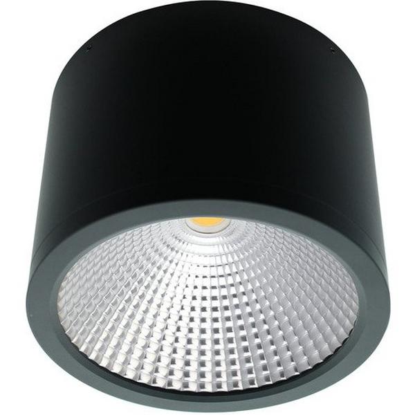 DOWNLIGHT SURFACE MOUNTED LED 35W 4000K 2820LM IP54 DIM 160MM 60O BLACK, Ideal Electrical Catalogue Light Fittings Downlight Downlight Spot Floodlight - Construction Supplies Australia