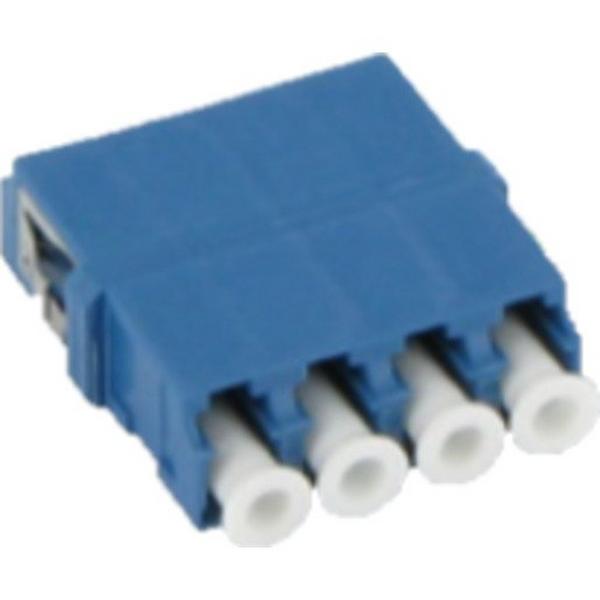 LC Quad Adapter Reduced Flange - Blue, Ideal Electrical Catalogue Data Communications Fibre Fibre Optic Coupler - Construction Supplies Australia