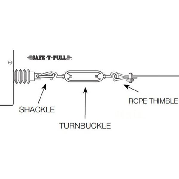D Shackle Stainless Steel Safe-T-Pull, Ideal Electrical Catalogue Hardware Fixings Universal Suspension System - Construction Supplies Australia