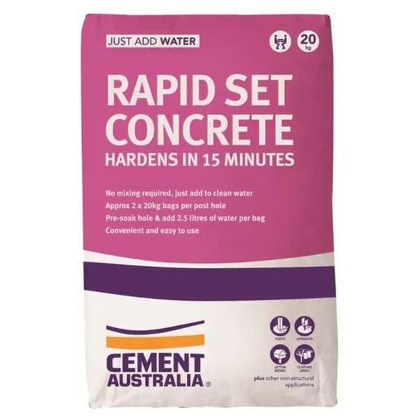 Rapid Set Concrete 60 X 20Kg Bags NSW Only, Ideal Electrical Catalogue Hardware Concrete Cement - Construction Supplies Australia