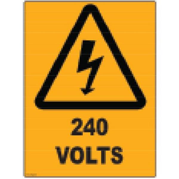 10Pk 150X100mm Danger 240Volts Adhesive Label, Ideal Electrical Catalogue Tools Instrumentation Test Measurement Voltage Tester - Construction Supplies Australia