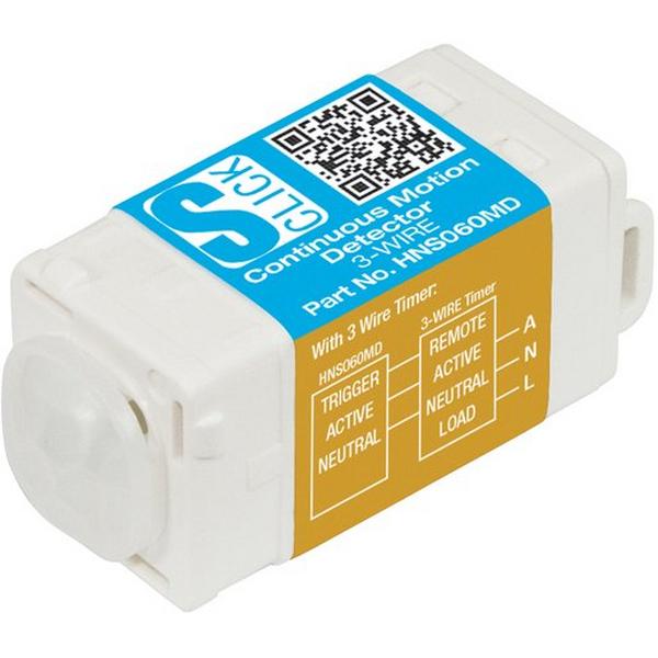 Continuous Motion Detector 3 Wire 230V, Ideal Electrical Catalogue Switches Plugs Sockets Mechanisms Time Light Motion Mechs - Construction Supplies Australia