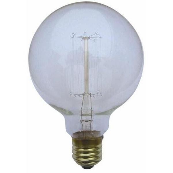 Lamp Carbon Filament E27 25W 2800K 40Lm G125, Ideal Electrical Catalogue Lamps Incandescent Lamp Globe Shaped Incandescent Lamp - Construction Supplies Australia
