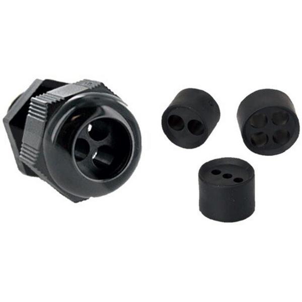 Nylon Gland 25mm 4 Hole 4 X 3.8-5.2mm Entry, Ideal Electrical Catalogue Cable Management Protective Hose Accessories Cable Gland - Construction Supplies Australia