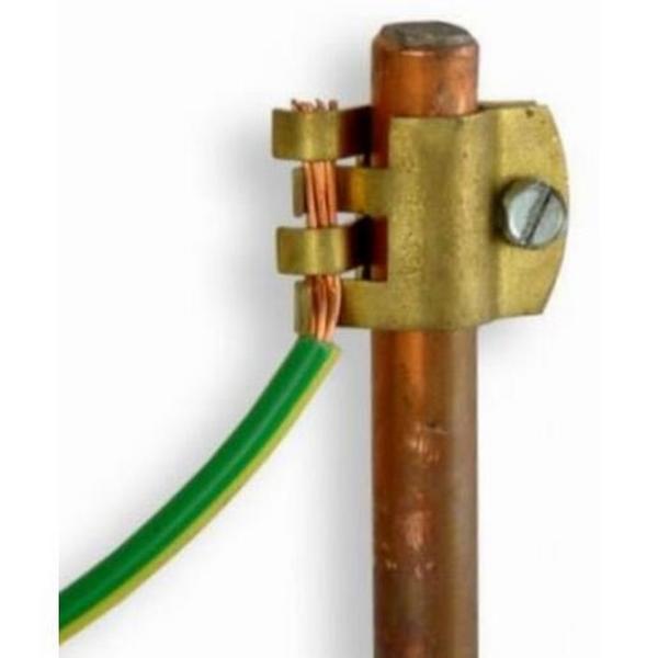 Earthing Clip 13mm, Ideal Electrical Catalogue Power Distribution Earthing Lightning Earthing Pipe Clamp - Construction Supplies Australia