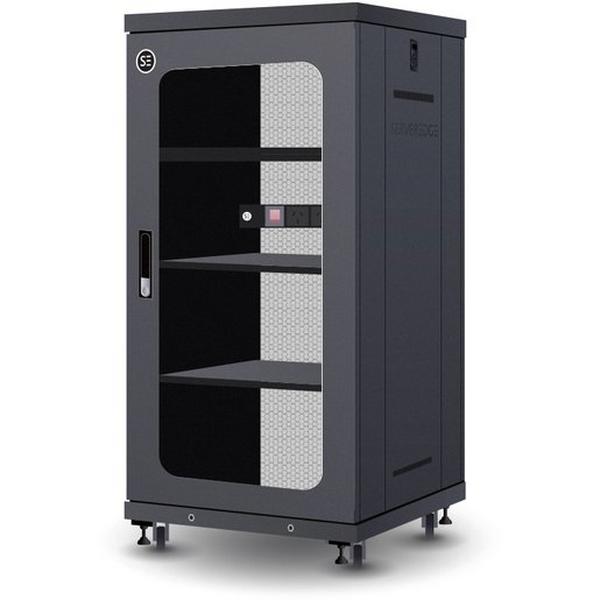 22RU Fully Assembled Free Standing Server Cabinet, Ideal Electrical Catalogue Data Communications Cabinets Enclosures Network Cabinet - Construction Supplies Australia