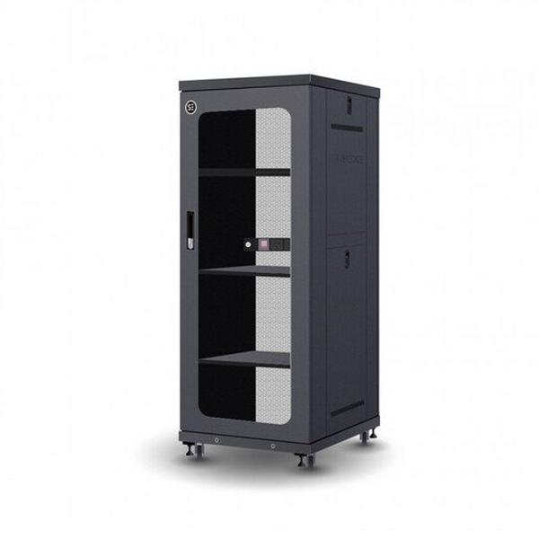 27RU FULLY ASSEMBLED FREE STANDING SERVER CABINET, Ideal Electrical Catalogue Data Communications Cabinets Enclosures Network Cabinet - Construction Supplies Australia