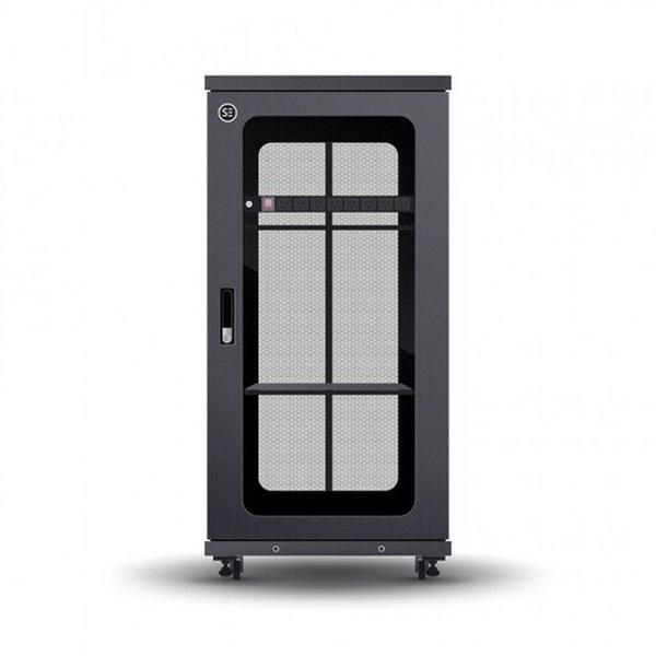 27RU Fully Assembled Free Standing Server Cabinet, Ideal Electrical Catalogue Data Communications Cabinets Enclosures Network Cabinet - Construction Supplies Australia
