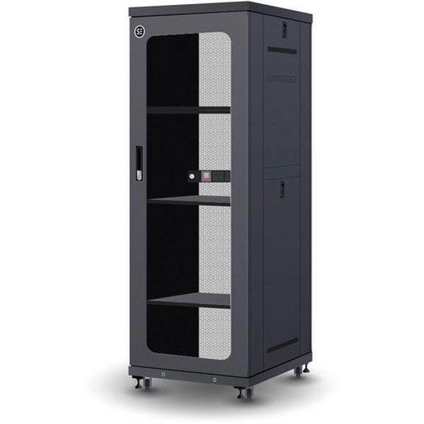 32RU FULLY ASSEMBLED FREE STANDING SERVER CABINET, Ideal Electrical Catalogue Data Communications Cabinets Enclosures Network Cabinet - Construction Supplies Australia