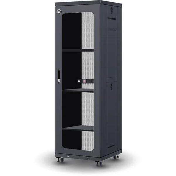 37RU FULLY ASSEMBLED FREE STANDING SERVER CABINET, Ideal Electrical Catalogue Data Communications Cabinets Enclosures Network Cabinet - Construction Supplies Australia