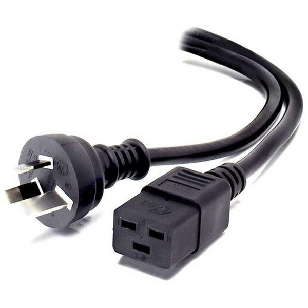 2M 15Amp Aus 3 Pin Mains Plug To IEC C19 - Male T, Ideal Electrical Catalogue Electrical Appliances Power Leads Power Cord - Construction Supplies Australia