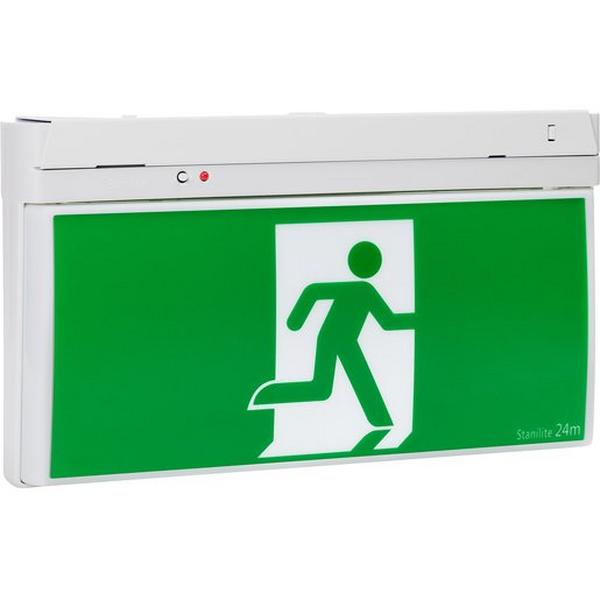 Exit LED 100K Hour Picto Quickfit Platinum, Ideal Electrical Catalogue Light Fittings Emergency Exit Emergency Luminaire - Construction Supplies Australia