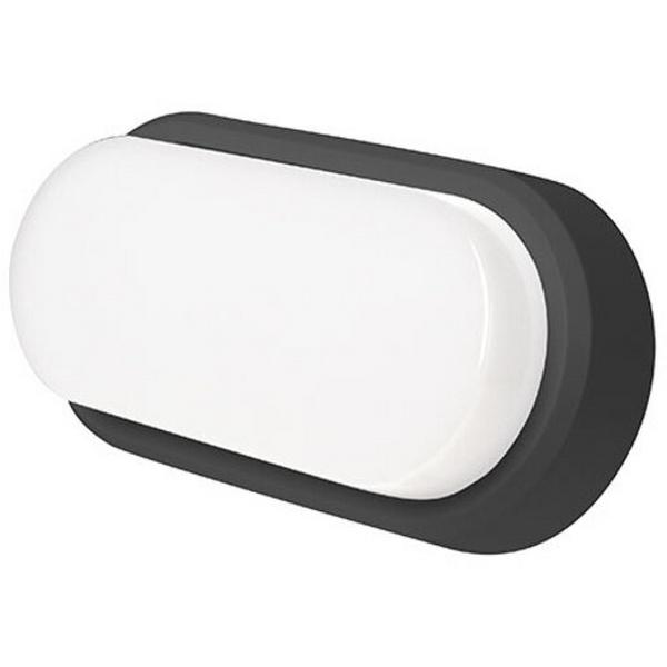 Bulkhead LED 12W 4000K 930Lm IP54 Oval White/Black Trims Ohio, Ideal Electrical Catalogue Light Fittings Ceiling Wall Lighting Ceiling Wall Luminaire - Construction Supplies Australia