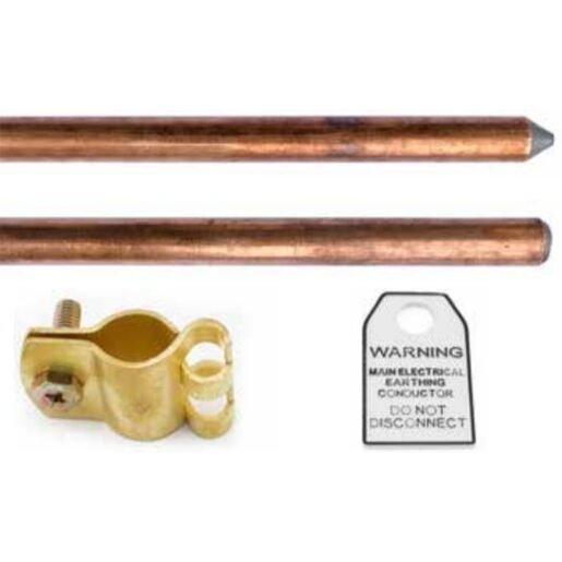 Earth Rod 12.7mm X 1440mm With Clip And Tag