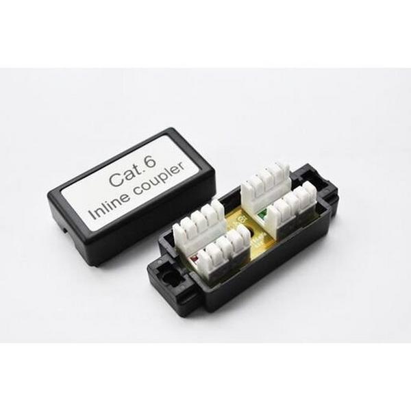 Cat6 Inline Coupler Punch Down Black Colour, Ideal Electrical Catalogue Av Security Detection Connector Communications Technology Adapter - Construction Supplies Australia