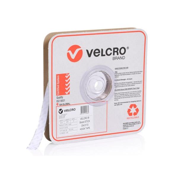 Velcro Hook Ps 0172 White 19mm X 25M Roll, Ideal Electrical Catalogue Hardware Tape Hook And Loop Fastener - Construction Supplies Australia