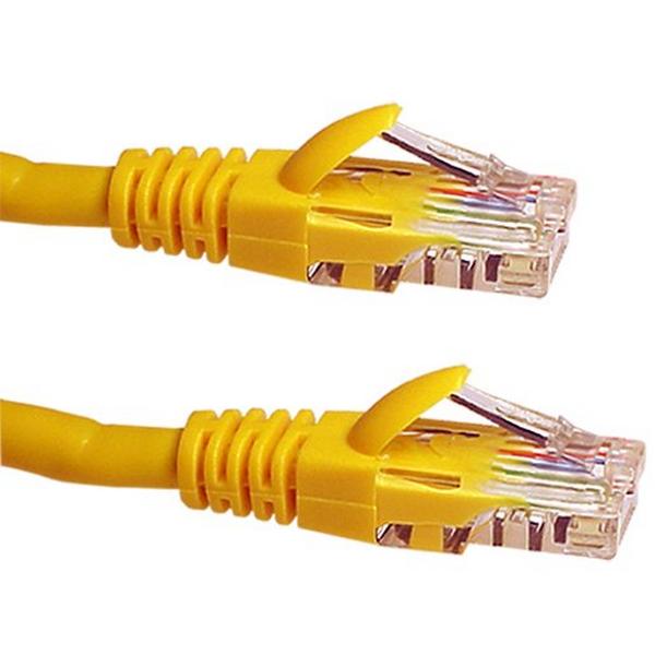 Patch Lead Cat6 0.5M Yellow, Ideal Electrical Catalogue Data Communications Copper Patch Cord Copper Twisted Pair - Construction Supplies Australia
