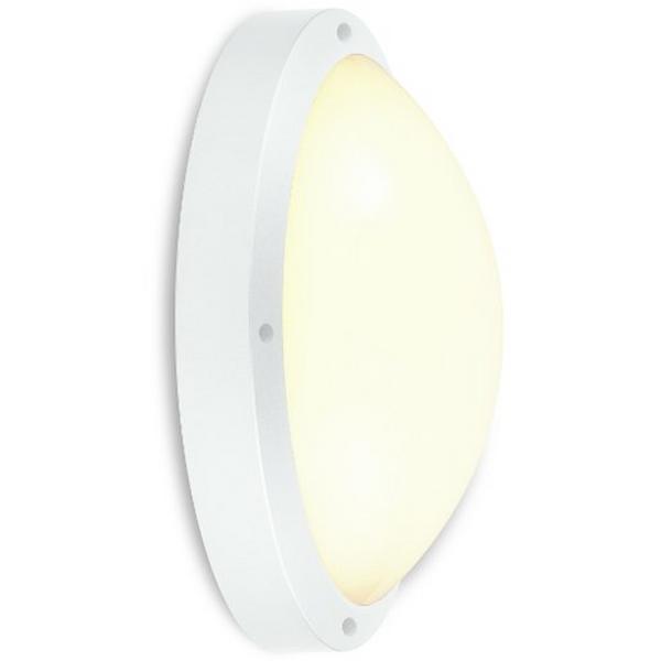 Bunker LED 12W 4000K 870Lm 270mm IP65 White Oroya, Ideal Electrical Catalogue Light Fittings Ceiling Wall Lighting Ceiling Wall Luminaire - Construction Supplies Australia