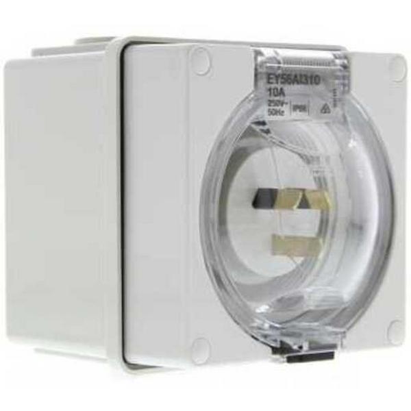 Appliance Inlet Easy 56 10A 250V 3 Flat Pins, Ideal Electrical Catalogue Switches Plugs Sockets Plugs Sockets Domestic Inlets - Construction Supplies Australia