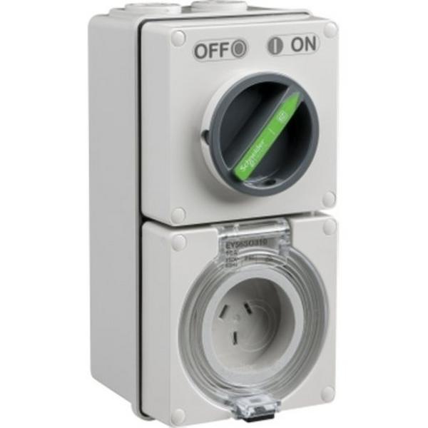 Easy 56 Switched Socket 3 Pin 10A 250V, Ideal Electrical Catalogue Industrial Industrial Plugs Sockets Industrial Socket Outlet Combination - Construction Supplies Australia