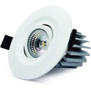 DOWNLIGHT LED 9W 4000K IP65 90MM C/O WHITE ADJ