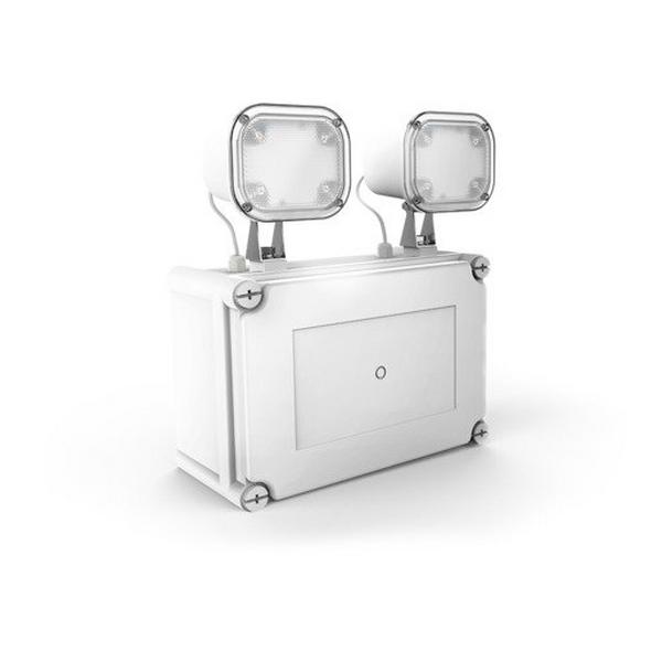 Floodlight Emergency Weatherproof 4.3W White T Twinspot Pro, Ideal Electrical Catalogue Light Fittings Emergency Exit Emergency Luminaire - Construction Supplies Australia