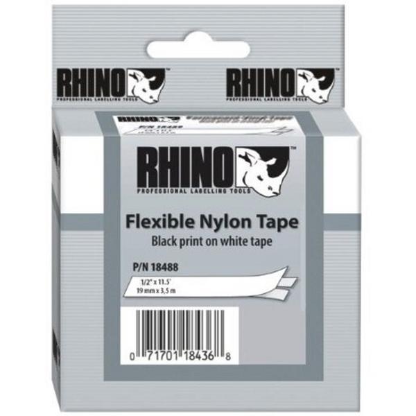 Flexible Nylon Tape White 12mm X 3.5M, Ideal Electrical Catalogue Tools Instrumentation Labelling Labelling Material - Construction Supplies Australia