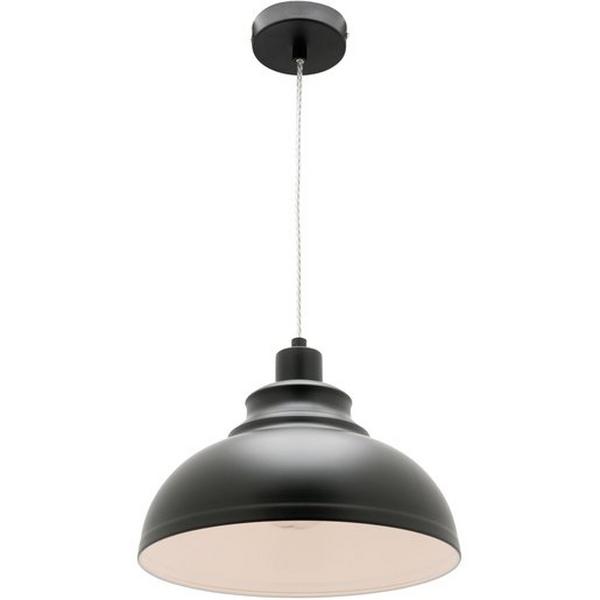 Pendant 1Lt E27 H162Xw285mm Black Risto, Ideal Electrical Catalogue Light Fittings Pendant Luminaire Pendant Luminaire - Construction Supplies Australia