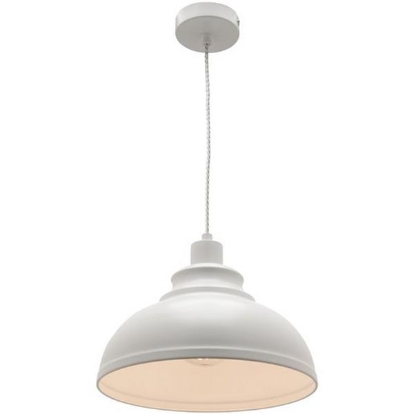 Pendant 1Lt E27 H162Xw285mm White Risto, Ideal Electrical Catalogue Light Fittings Pendant Luminaire Pendant Luminaire - Construction Supplies Australia