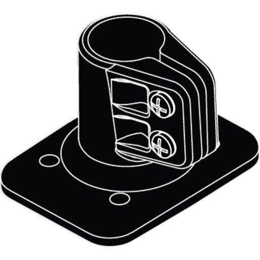 02004 Accessory Bracket For Roof And Body 25mm Rod Black